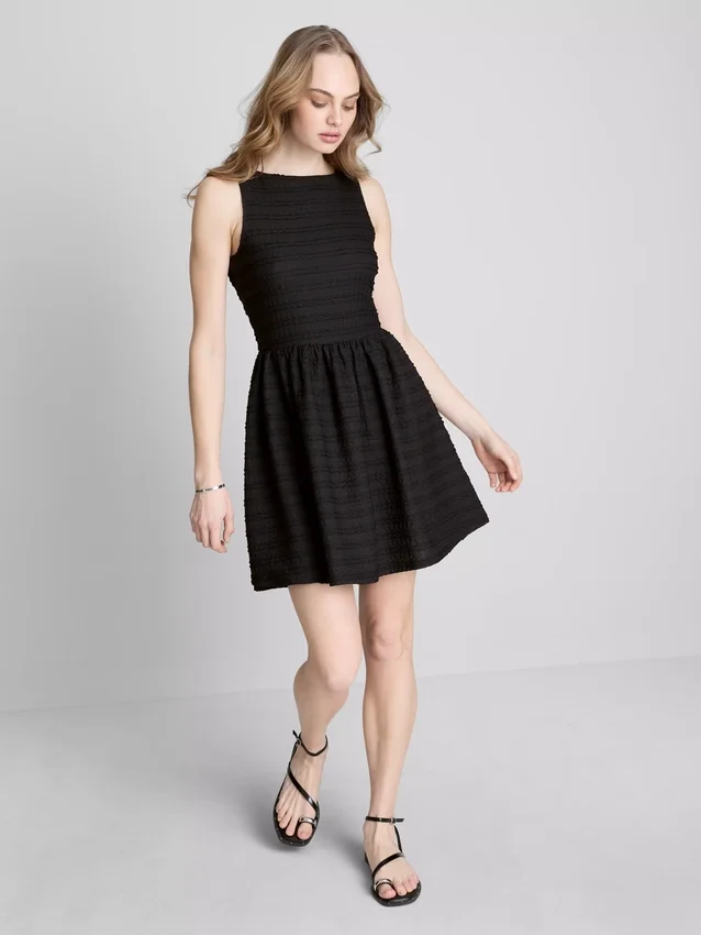 Rochie mini texturată, cu efect de șifonare Rochie mini texturată, cu efect de șifonare