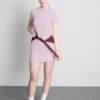 Rochie mini tip cămășă, mulată, cu nervuri