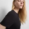 Rochie mini tip cămășă, mulată, cu nervuri Rochie mini tip cămășă, mulată, cu nervuri