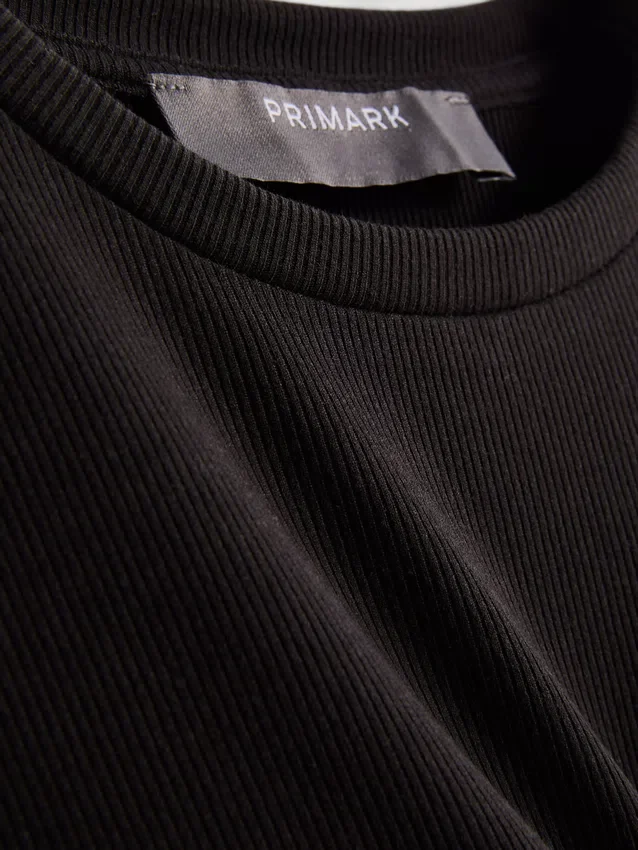Rochie mini tip cămășă, mulată, cu nervuri Rochie mini tip cămășă, mulată, cu nervuri