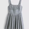 Rochie mini tip corset cu imprimeu în carouri