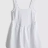Rochie mini tip corset din amestec de bumbac Rochie mini tip corset din amestec de bumbac