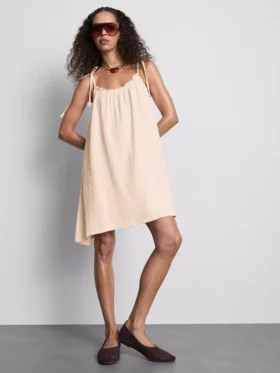 Rochie mini trapez din bumbac