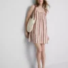 Rochie mini trapez din bumbac Rochie mini trapez din bumbac