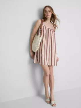 Rochie mini trapez din bumbac