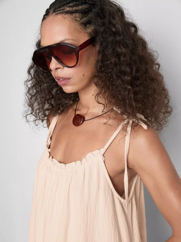 Rochie mini trapez din bumbac Rochie mini trapez din bumbac