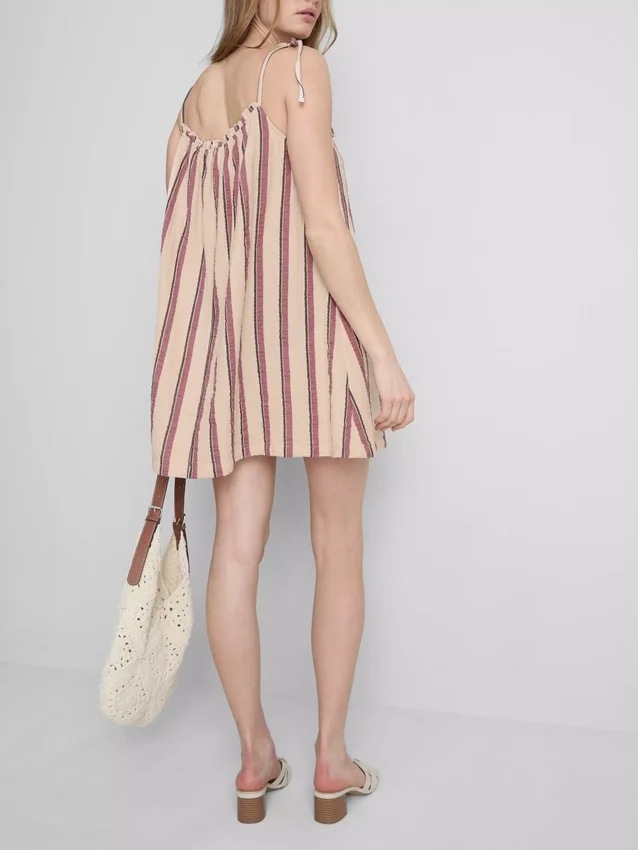 Rochie mini trapez din bumbac Rochie mini trapez din bumbac