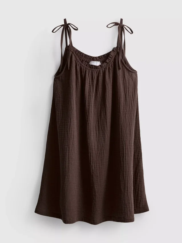Rochie mini trapez din bumbac Rochie mini trapez din bumbac
