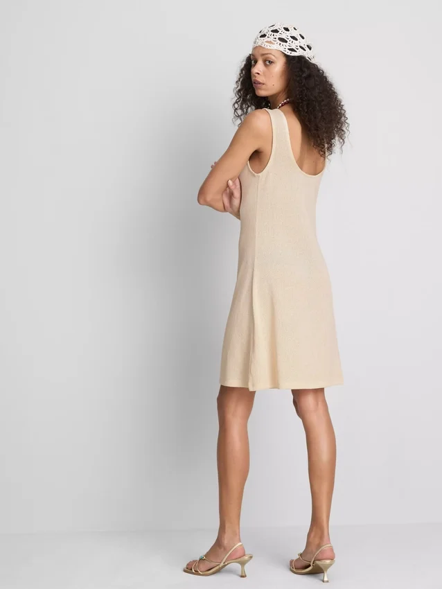 Rochie mini tricotată, cu croi în A Rochie mini tricotată, cu croi în A