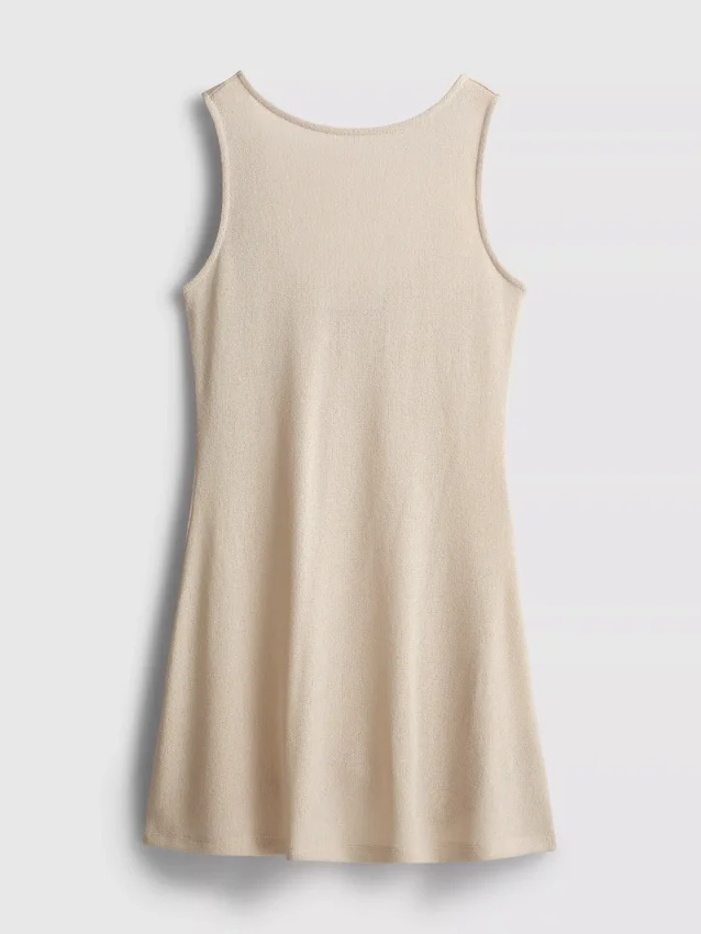 Rochie mini tricotată, cu croi în A Rochie mini tricotată, cu croi în A