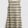 Rochie mini tricotată, cu croi în A