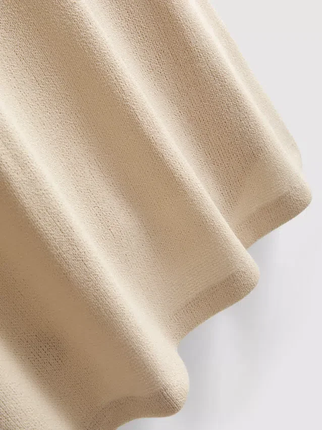 Rochie mini tricotată, cu croi în A Rochie mini tricotată, cu croi în A