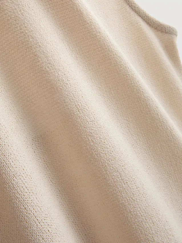 Rochie mini tricotată, cu croi în A Rochie mini tricotată, cu croi în A