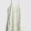 Rochie slip cu bordură din dantelă florală Rochie slip cu bordură din dantelă florală