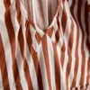 Rochie smock din bumbac cu dungi, lungime midi-ax Rochie smock din bumbac cu dungi, lungime midi-ax
