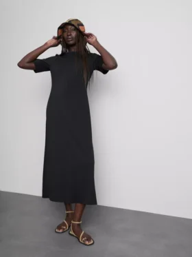 Rochie-tricou midi
