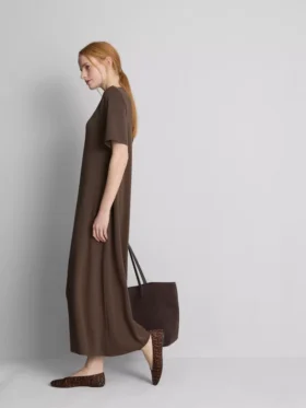 Rochie-tricou midi