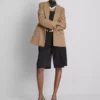 Sacou oversized cu un singur rând de nasturi Sacou oversized cu un singur rând de nasturi