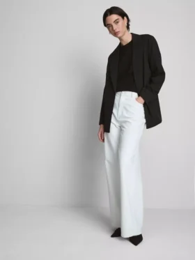Sacou oversized cu un singur rând de nasturi