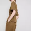 Sacou safari cu centură, din amestec de bumbac Sacou safari cu centură, din amestec de bumbac