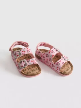 Sandale cu baretă în spate și două catarame cu Minnie Mouse de la Disney