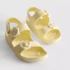 Sandale cu curele cu motive florale