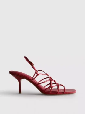 Sandale cu toc stiletto împletit din colecția „The Edit”