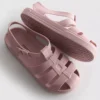 Sandale din material gelatinos cu structură tip cușcă