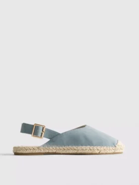 Sandale espadrile cu baretă în spate