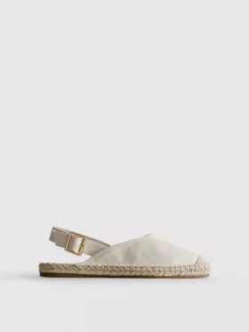 Sandale espadrile cu baretă în spate