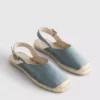 Sandale espadrile cu baretă în spate