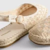 Sandale espadrile cu baretă în spate