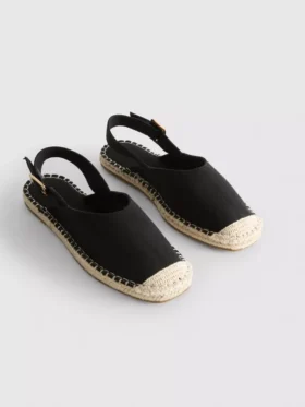 Sandale espadrile cu baretă în spate