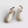 Sandale espadrile cu baretă în spate
