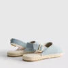 Sandale espadrile cu baretă în spate