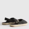 Sandale espadrile cu baretă în spate