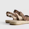 Sandale espadrile cu baretă în spate