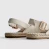 Sandale espadrile cu baretă în spate
