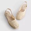 Sandale espadrile cu baretă în spate