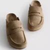 Sandale tip mocasin cu talpă groasă