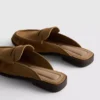 Sandale tip mocasin din imitație de piele de căprioară