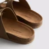 Sandale tip mule cu curea cu două catarame