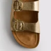 Sandale tip mule cu curea cu două catarame