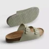 Sandale tip mule cu curea cu două catarame