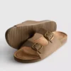 Sandale tip mule cu curea cu două catarame