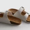 Sandale tip mule cu curea cu două catarame