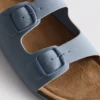 Sandale tip mule cu curea cu două catarame