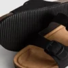 Sandale tip mule cu curea cu două catarame
