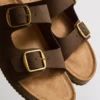 Sandale tip mule cu curea cu două catarame