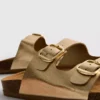 Sandale tip mule cu curea cu două catarame